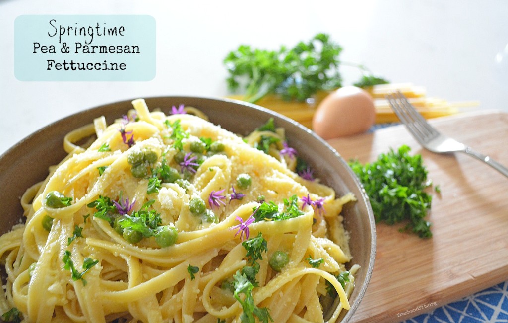 Pea and Parmesan Fettuccine