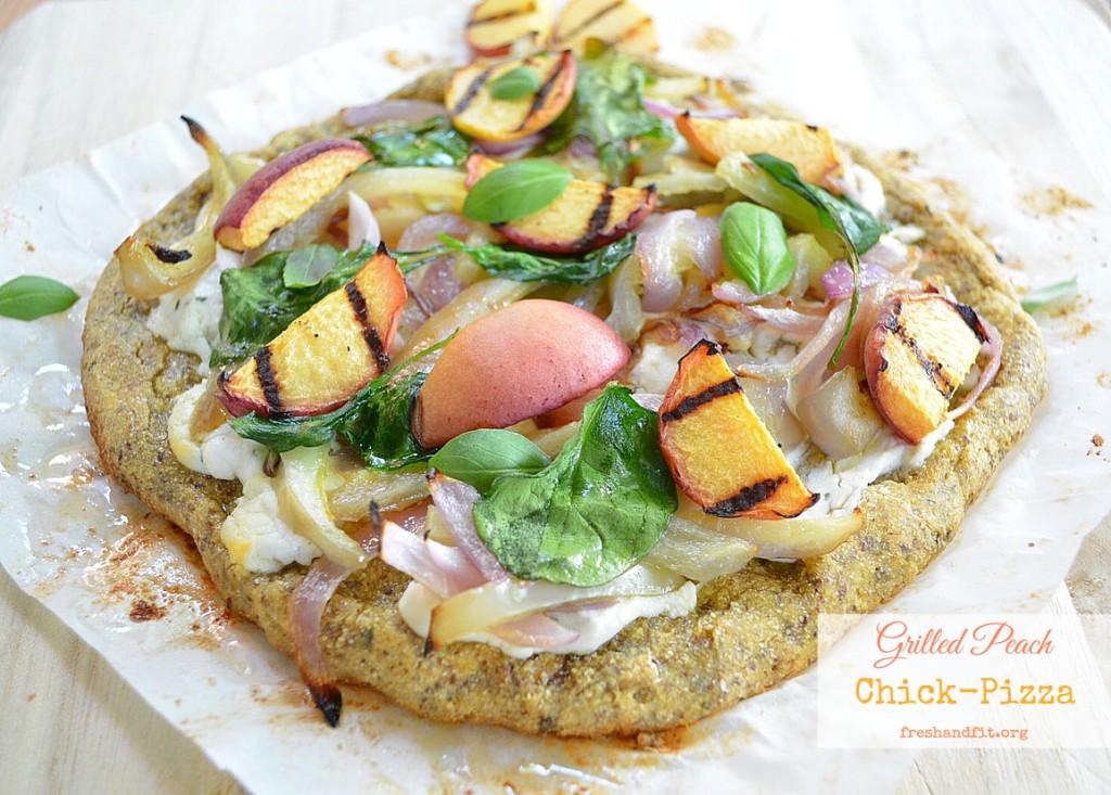 Grilled Peach ChickPizza Recipe