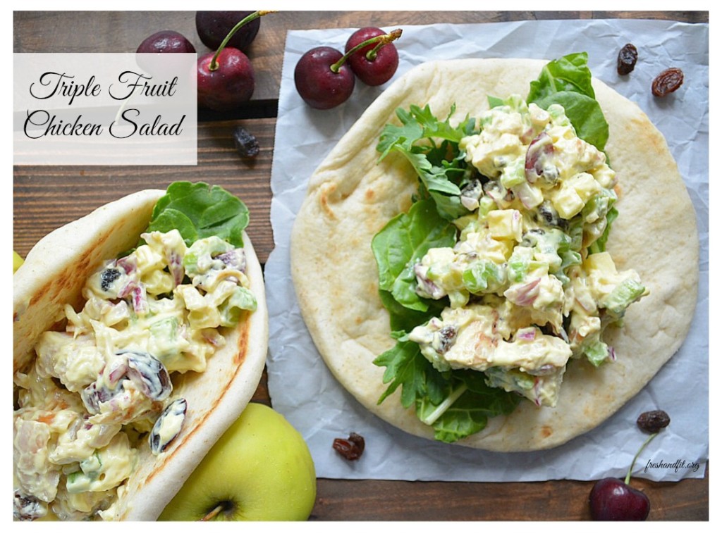 triple fruit chicken salad by fresh and fit