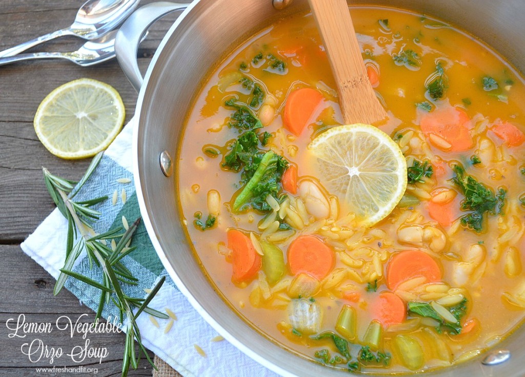 Lemon Vegetable Orzo Soup Recipe