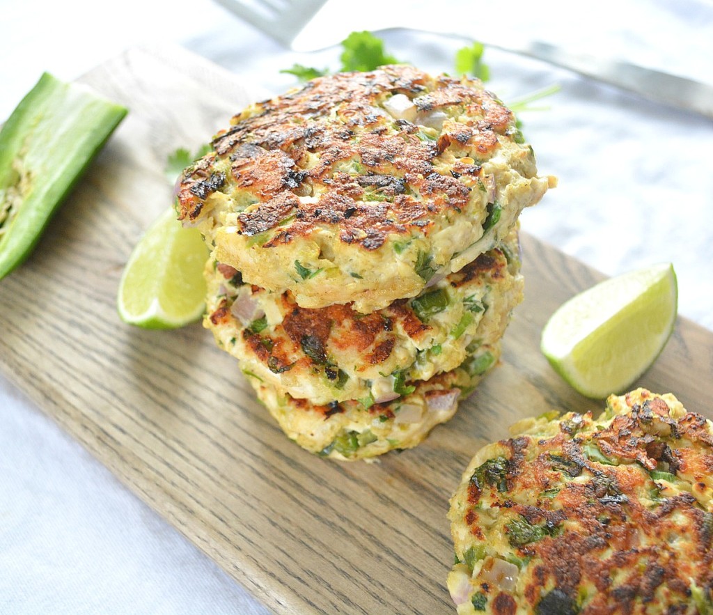 Zesty Poblano Patties