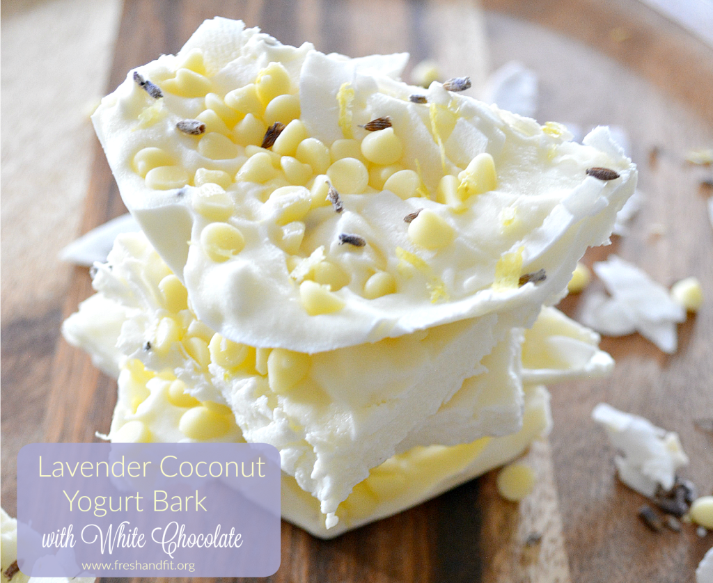 Lavender Coconut Yogurt Bark 1