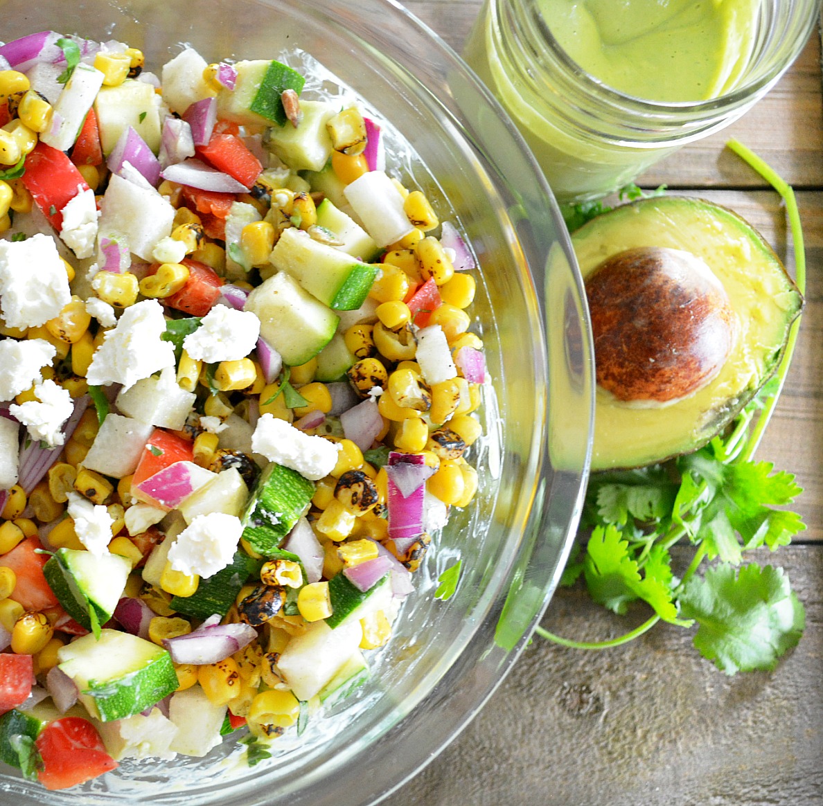 Roasted Corn and Jicama Confetti Salad