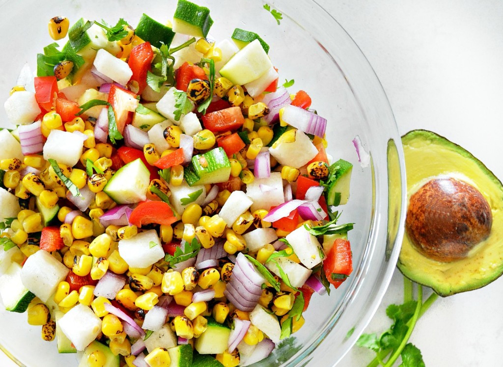 Roasted Corn and Jicama Confetti Salad Main Image