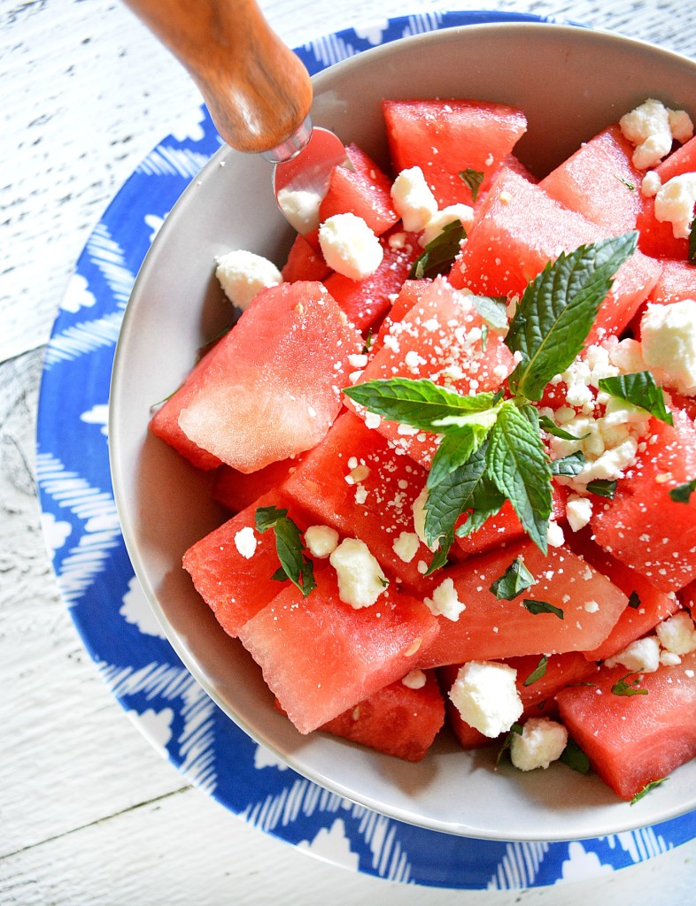 Watermelon Feta and Mint Salad 1